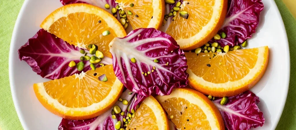 Bright Citrus Radicchio Salad with Toasted Pistachios
