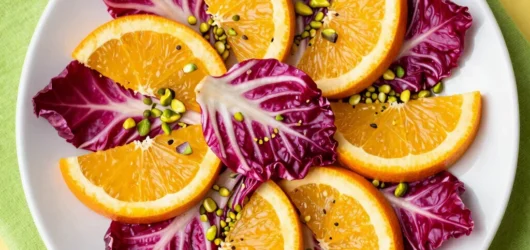 Bright Citrus Radicchio Salad with Toasted Pistachios