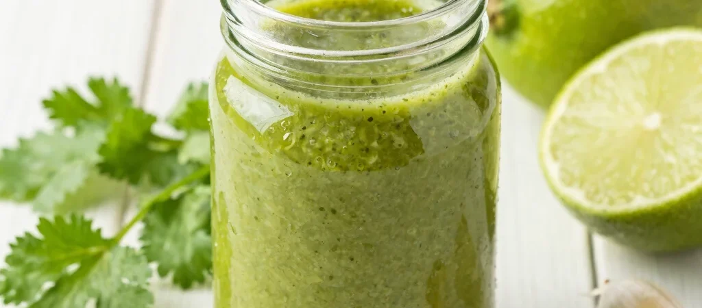 Vibrant Green Herb Sauce That Upgrades Every Grain Bowl